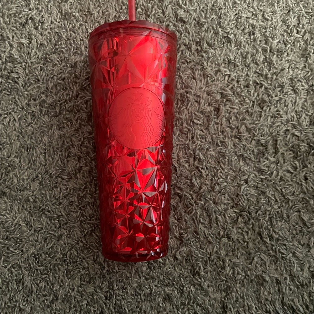 Starbucks Ruby Red Textured Tumbler